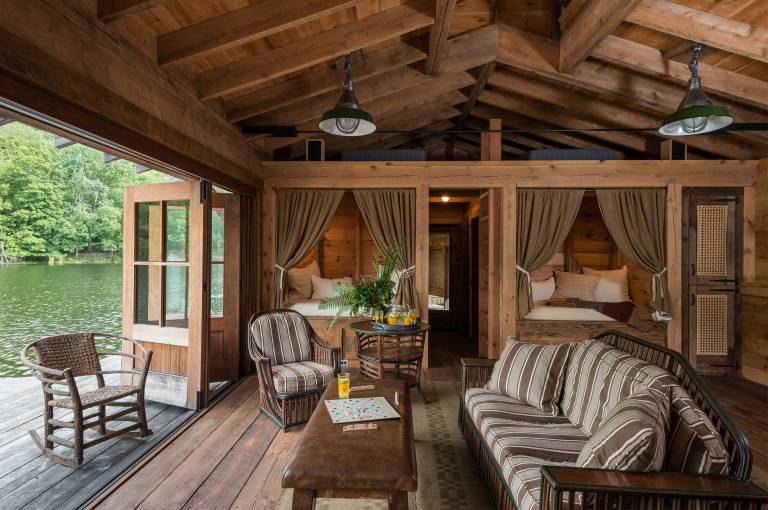 interior design for a lake cabin | Thayer & Reed